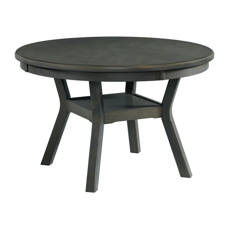 Amherst Dining Table w/Wood Leg Grey Finish