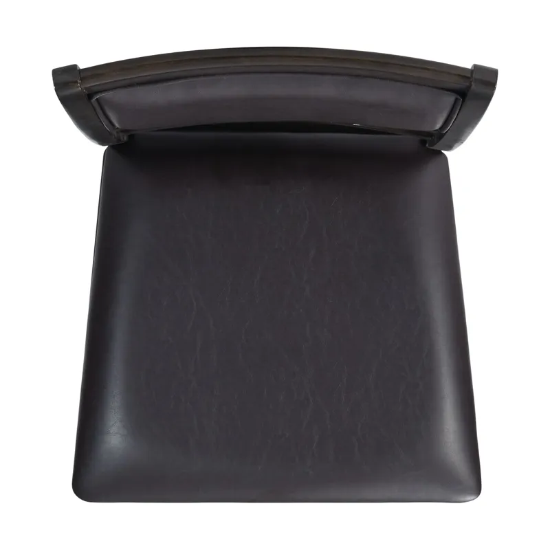 Amherst Counter Side Chair W/PU Cushion Dark Finish (2 Per Pack)