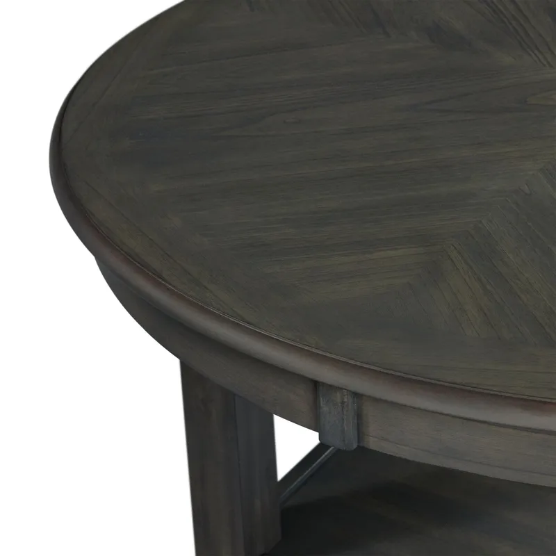 Amherst Dining Table w/Wood Leg Grey Finish