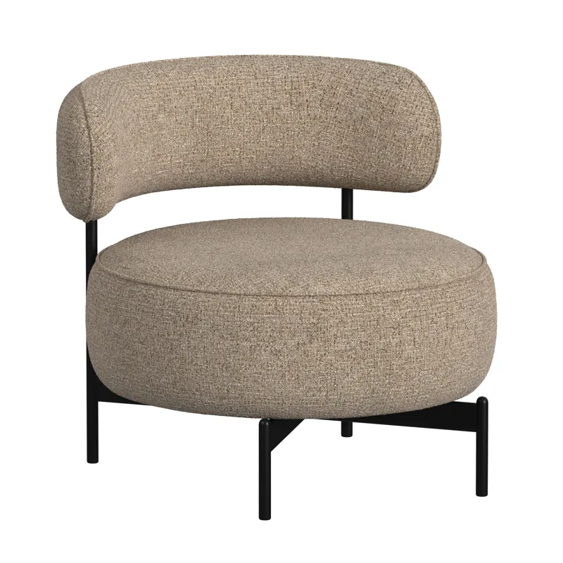 Antonia Swivel Chair in Heron Brown