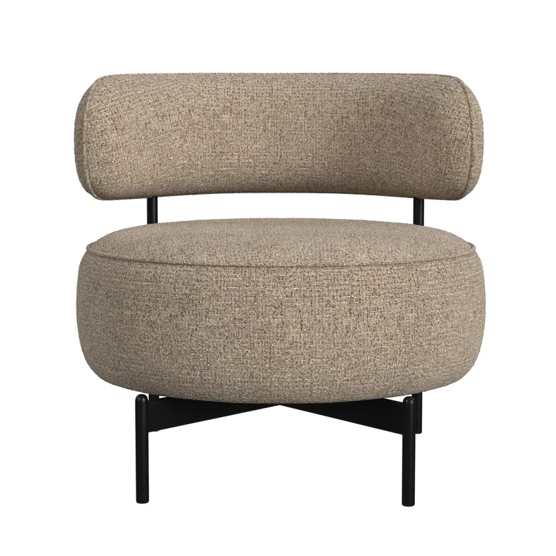 Antonia Swivel Chair in Heron Brown
