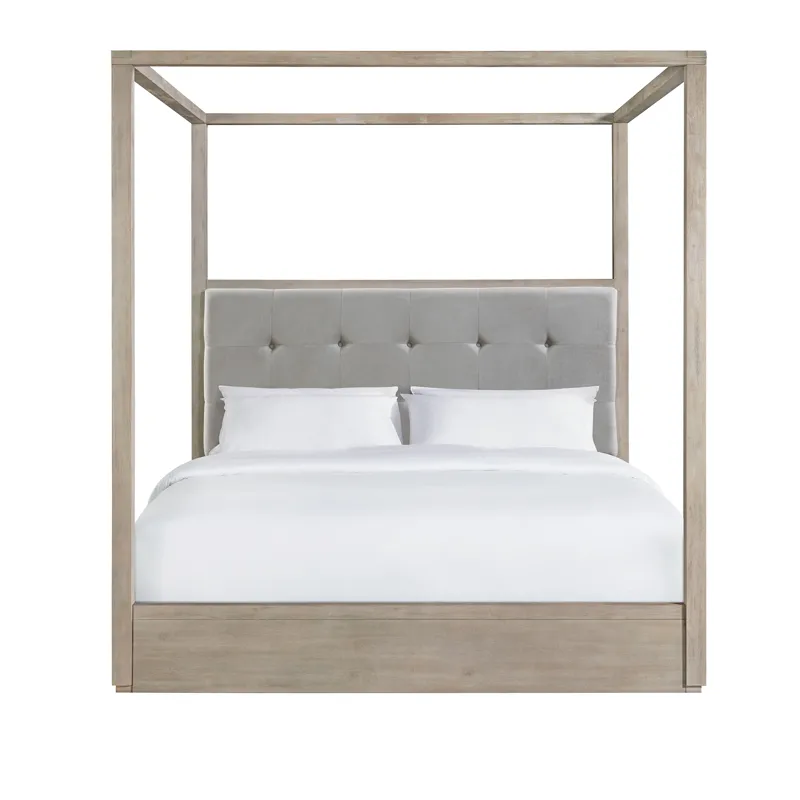 Arcadia King Canopy Bed in Grey