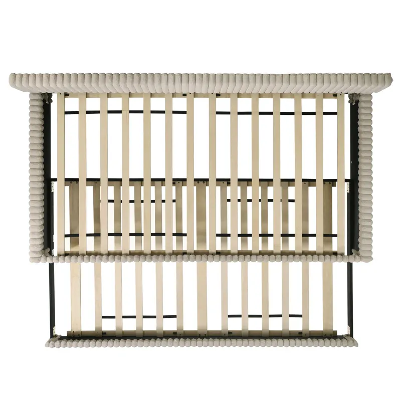 Arden Twin Daybed with Trundle in Corduroy Beige