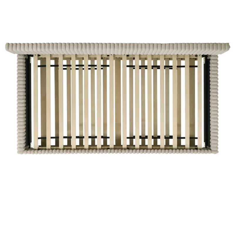 Arden Twin Daybed with Trundle in Corduroy Beige