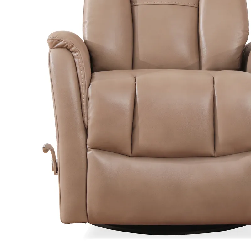 Aries Swivel Recliner in Bolero PU Mushroom