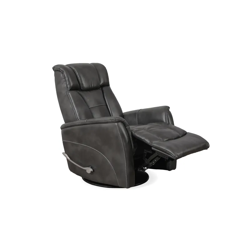 Aries Swivel Recliner in Bolero PU Slate