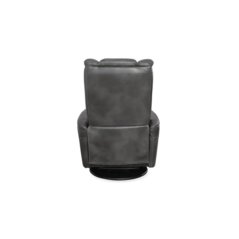 Aries Swivel Recliner in Bolero PU Slate