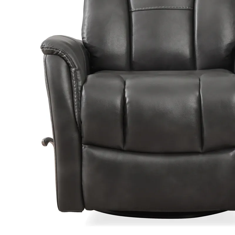 Aries Swivel Recliner in Bolero PU Slate