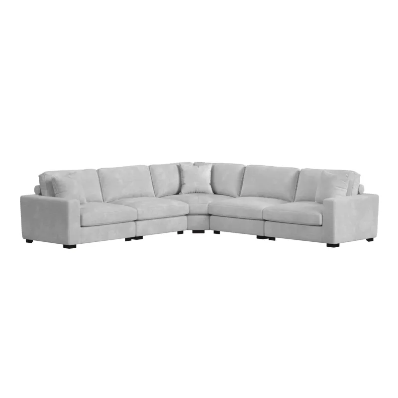 Arizona Modular Armless Chair in Steno Stone