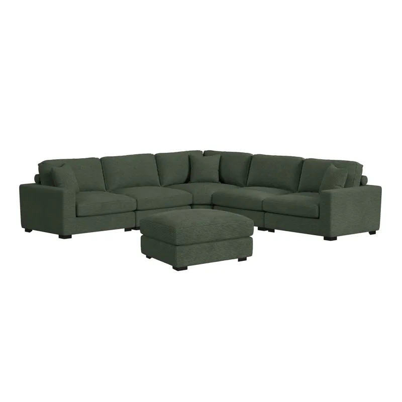 Arizona Modular Ottoman in Steno Olive