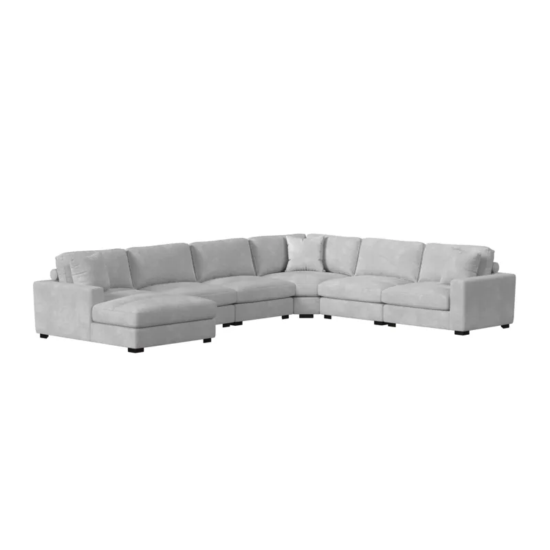 Arizona Modular RHF Armchair with 1 pillow 20\" in Steno Stone