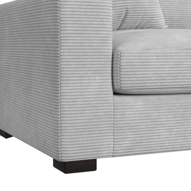 Arizona Modular LHF Armchair with 1 pillow 20\" in Steno Stone