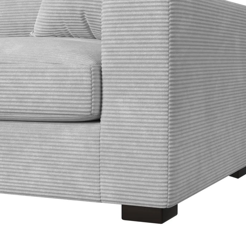 Arizona Modular RHF Armchair with 1 pillow 20\" in Steno Stone