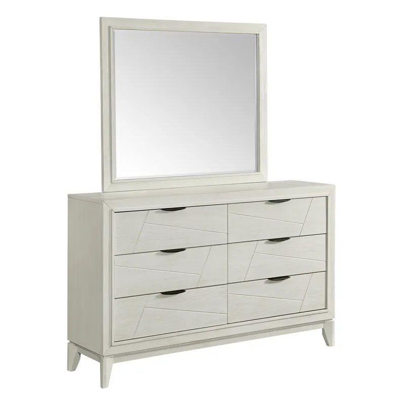 Artis Dresser and Mirror in White