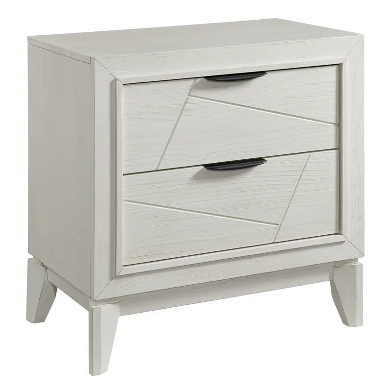 Artis Nightstand w/ USB in White