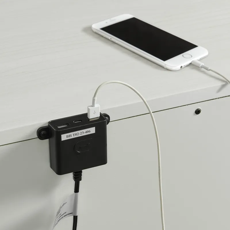 Artis Nightstand w/ USB in White