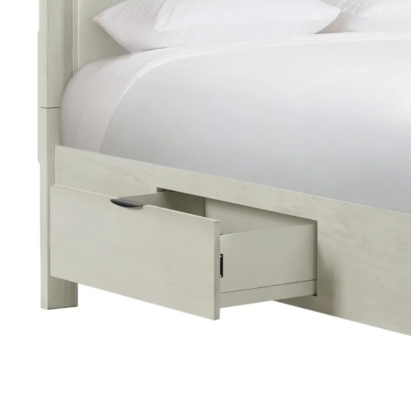 Artis Queen Bed w/ Storage in White