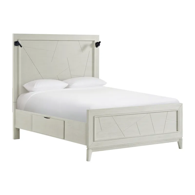 Artis Queen Bed w/ Storage in White
