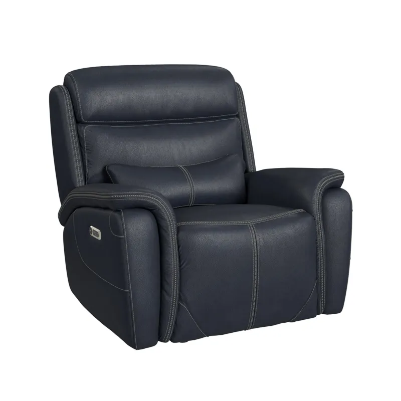 Aruba Power Motion Recliner with Power Headrest in Pebble Navy