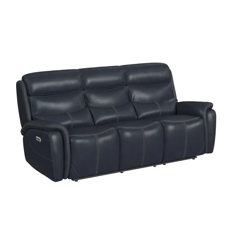 Aruba Power Motion Sofa with Power Headrest in Pebble Navy
