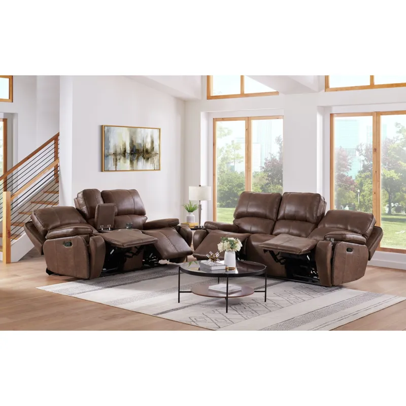 Atlantis Motion Sofa in Heritage Brown