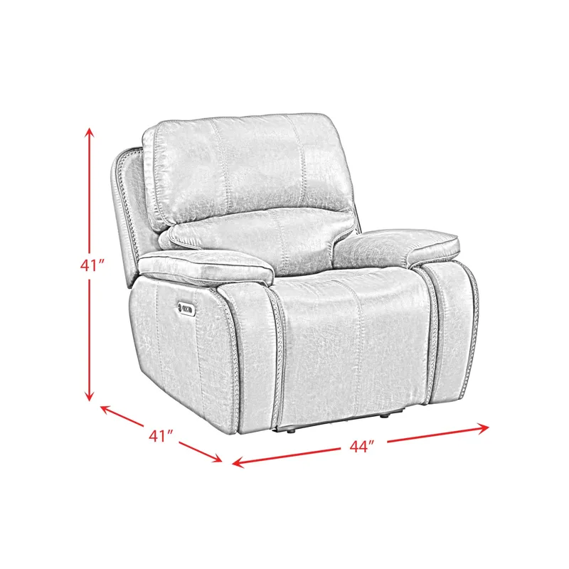 Atlantis Power Motion Recliner with Power Head Recliner in Heritage Brown