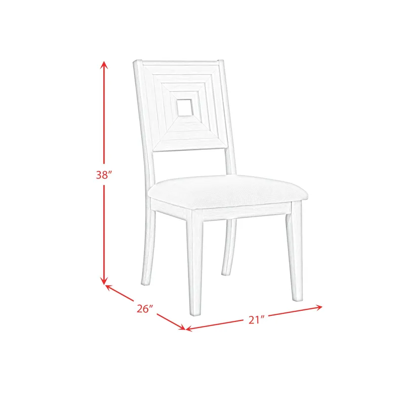 Avalanche Dining Side Chair in Antique White (2 Per Carton)