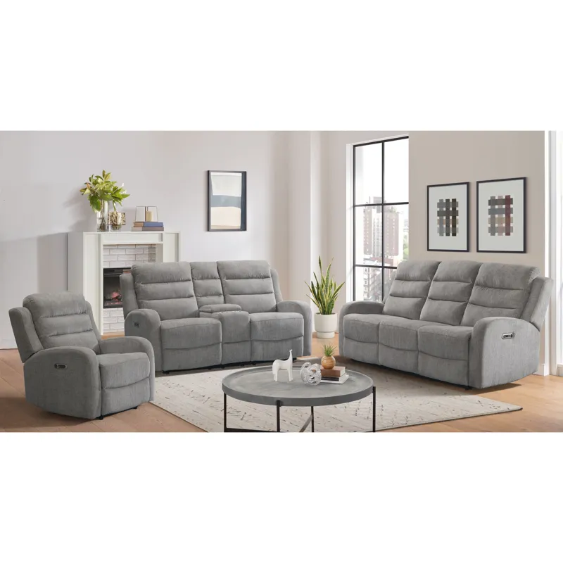 Avanti Power Motion Sofa in Whiskers Nature Grey