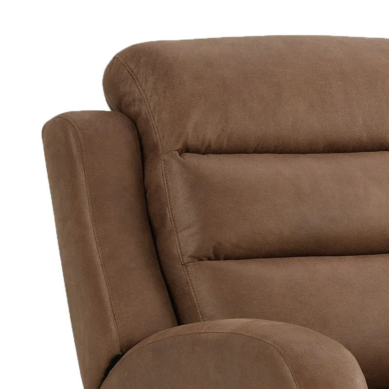 Avanti Power Recliner with Power Motion Head Recliner in Whiskers PU Brown