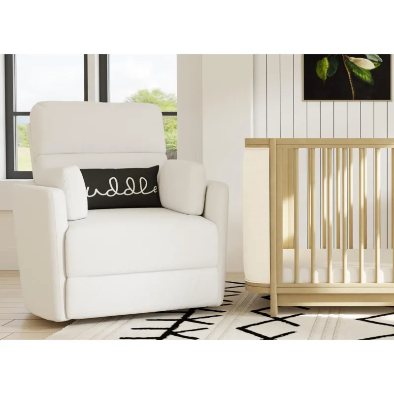 Avila Swivel Power Glider Recliner in Culp Peyton Pearl