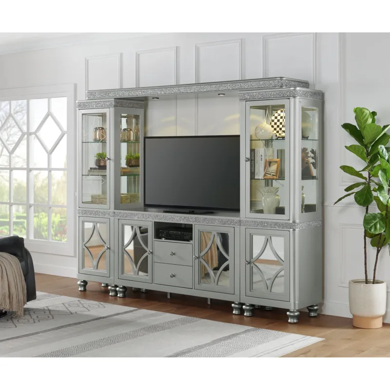 Avril 60\" TV Stand in Silver