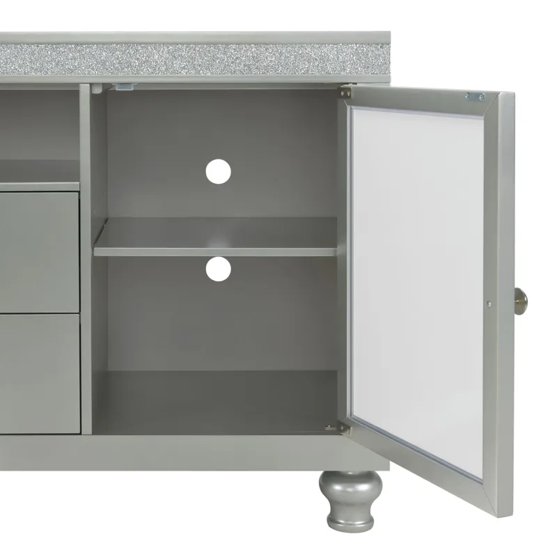 Avril 60\" TV Stand in Silver