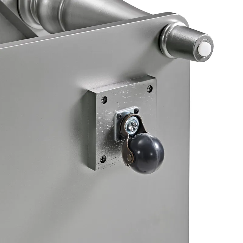 Avril Coffee Table with Casters in Silver