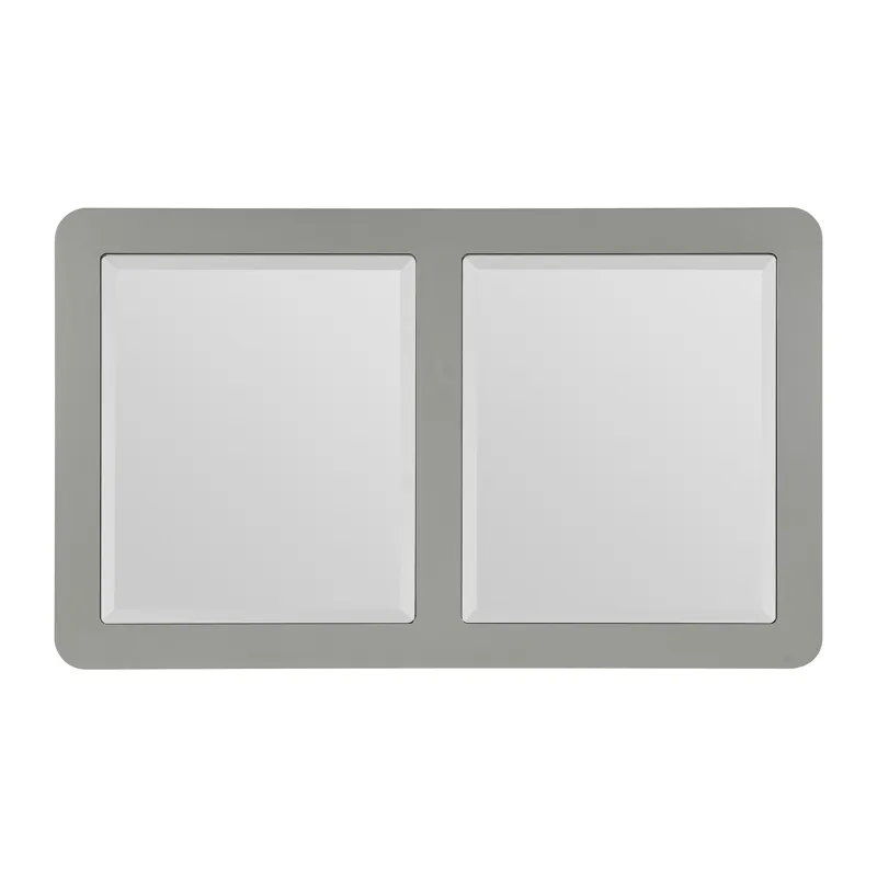 Avril Coffee Table with Casters in Silver