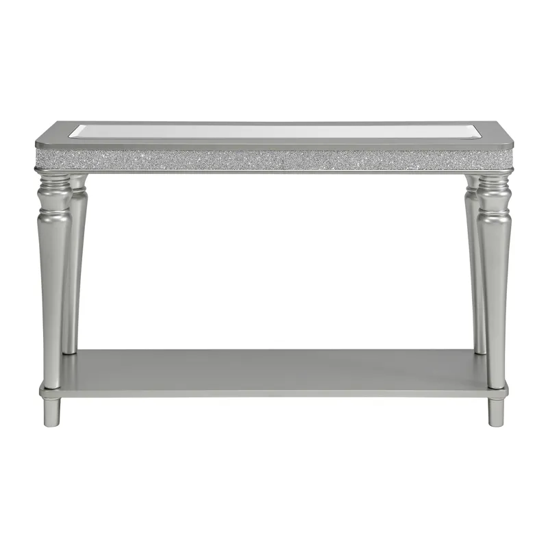 Avril Sofa Table in Silver