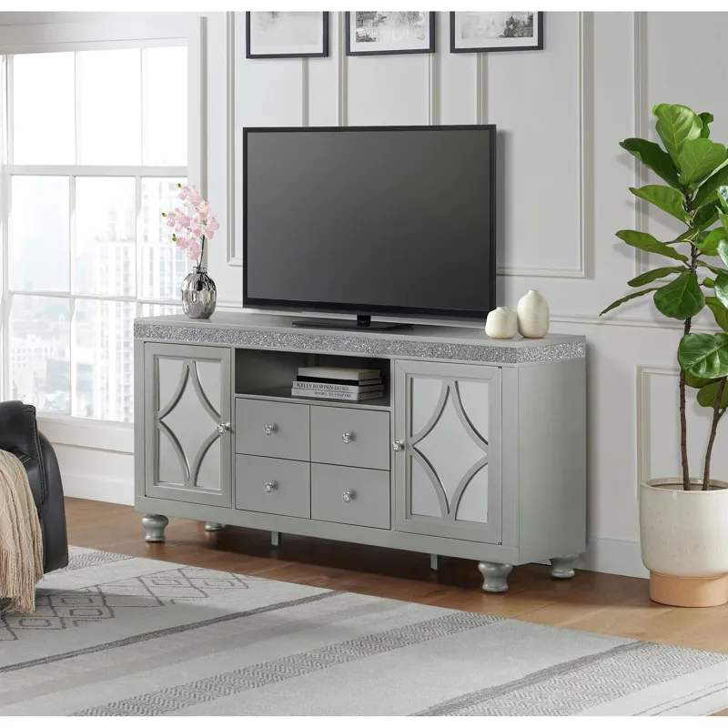 Avril 70\" TV Stand in Silver