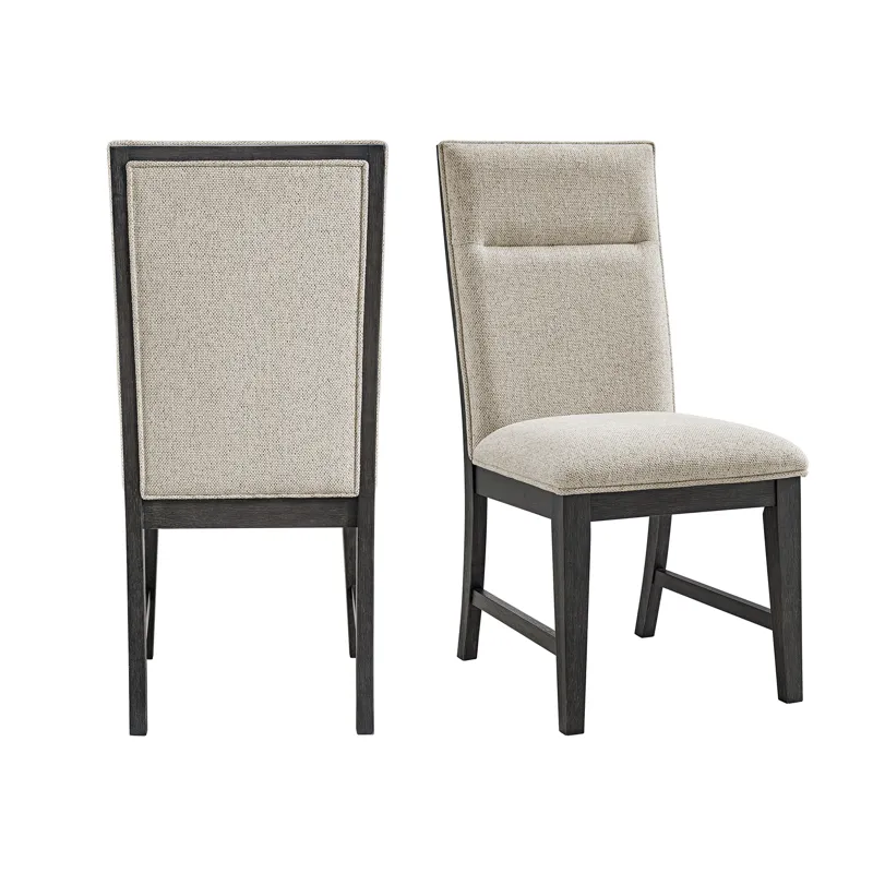 Axel Dining Chair with Light Grey Fabric in Espresso (2 Per Carton)
