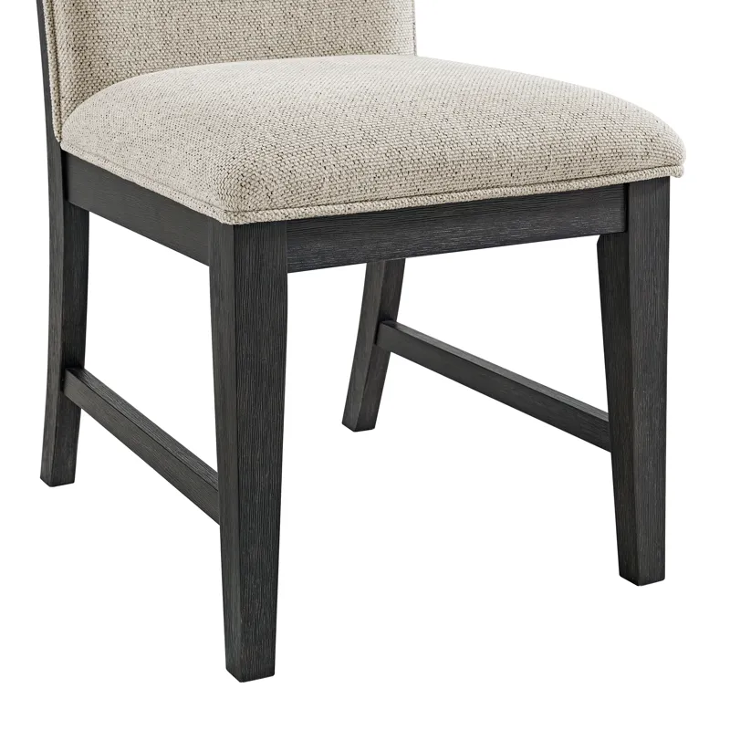 Axel Dining Chair with Light Grey Fabric in Espresso (2 Per Carton)
