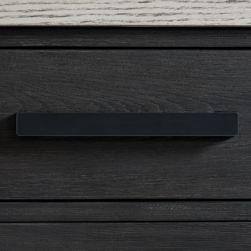 Axel Server in Light Grey and Espresso