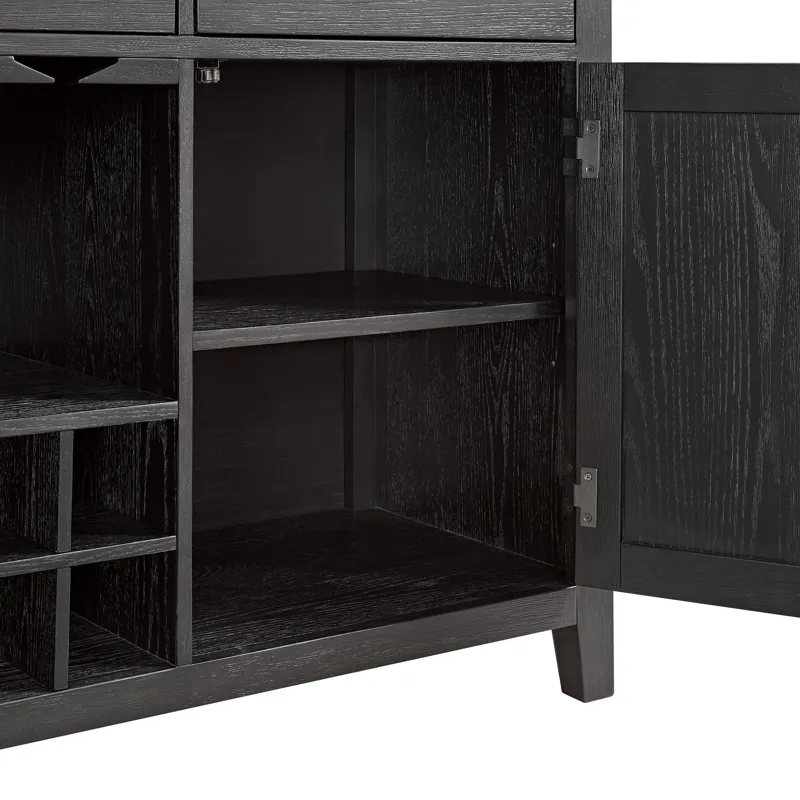 Axel Server in Light Grey and Espresso