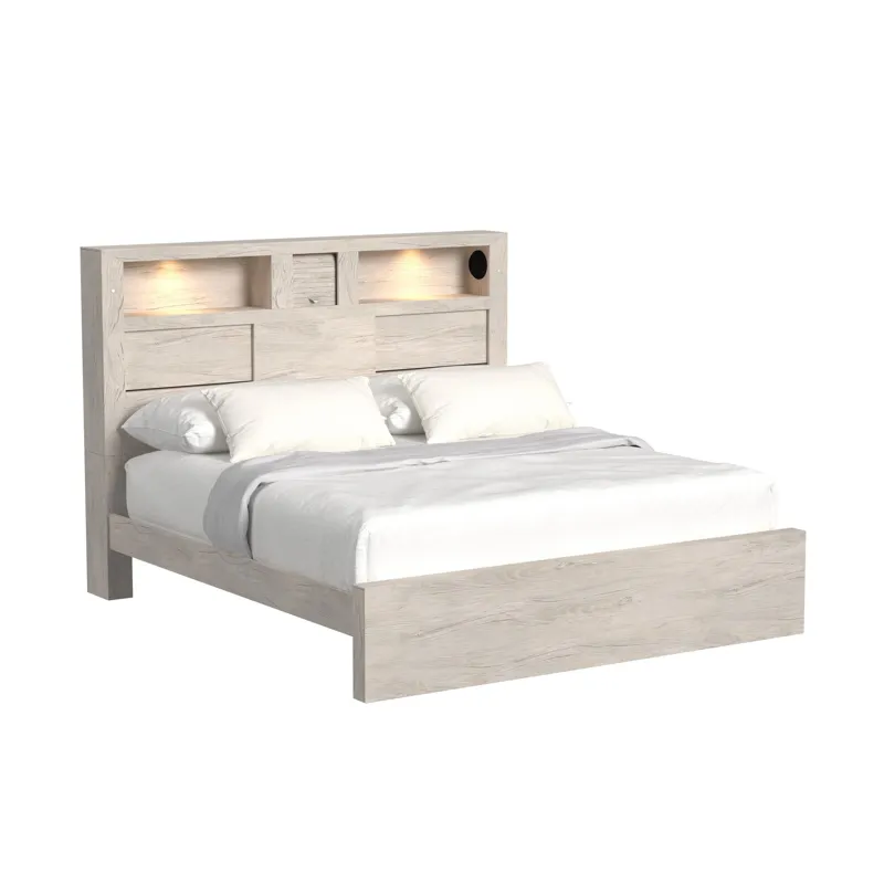 Bailey King Music Bed in White