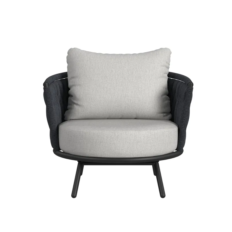 Bali Chairs with Olefin Grey in Dark Grey (2 Per Carton)