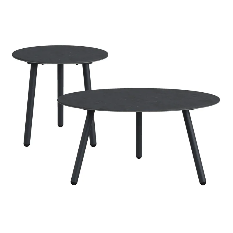 Bali Two Piece Occasional Set in Dark Grey