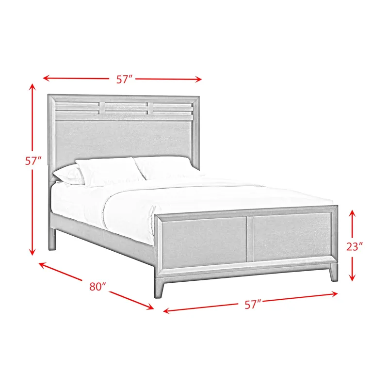 Beaumont Full Panel Bed in Merlot