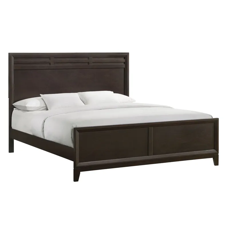 Beaumont King Panel Bed in Merlot