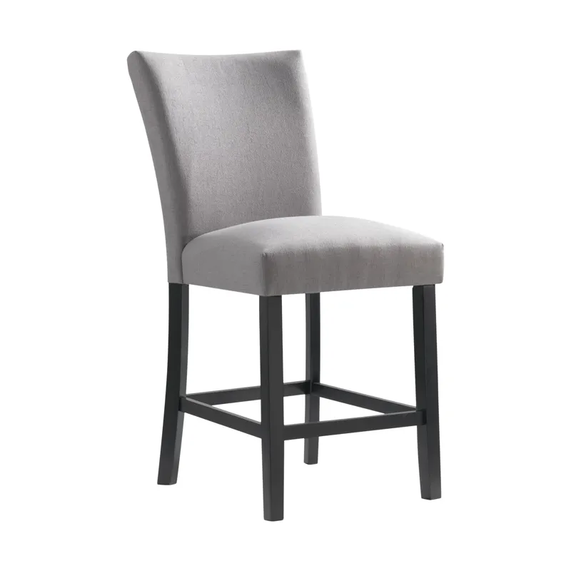 Beckley Counter Side Chair W/ Dark Grey Linen No Nailhead (2 Per Pack)