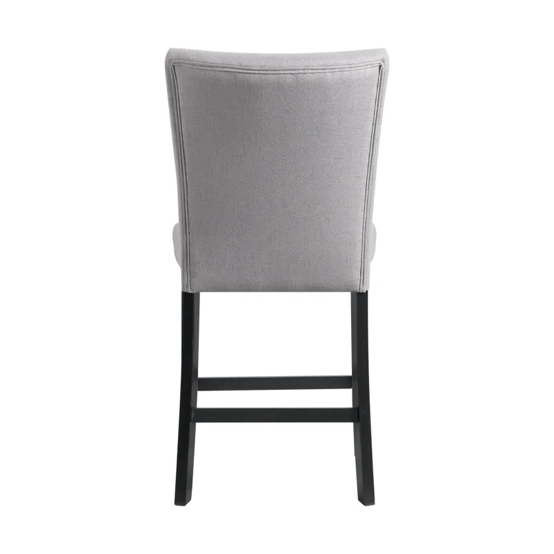 Beckley Counter Side Chair W/ Dark Grey Linen No Nailhead (2 Per Pack)
