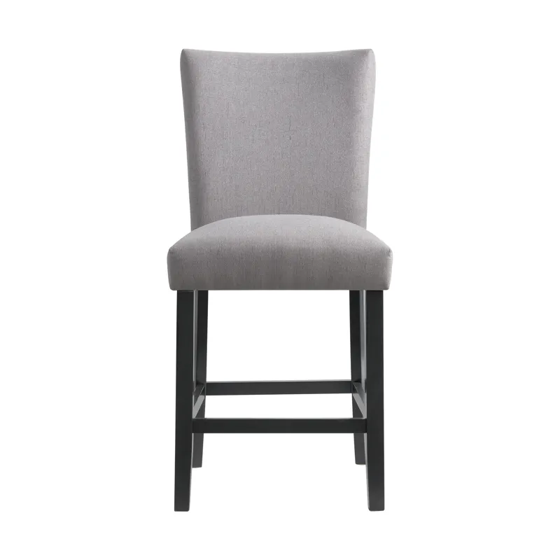 Beckley Counter Side Chair W/ Dark Grey Linen No Nailhead (2 Per Pack)