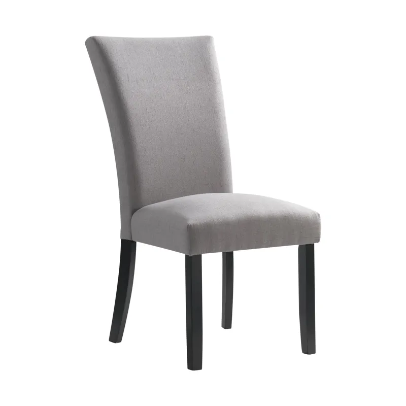 Beckley Side Chair W/Dark Grey Linen No Nailhead (2 Per Pack)