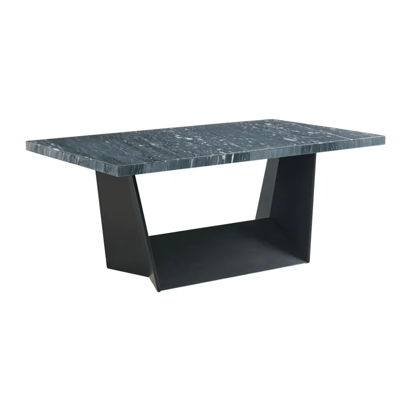 Beckley Dining Table in Dark Marble Top